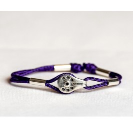 Classic Silver Harken T2 block cord bracelet