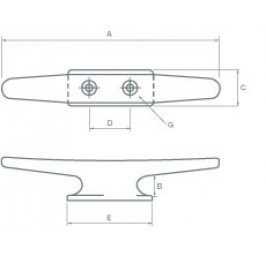 Deck Or Mast Cleat 