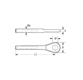 Eye Terminal for 8 mm