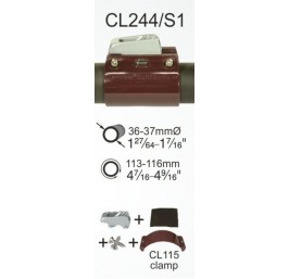 Clamcleat® CL244/S1 Aluminium Boom Cleat and Clamp Set