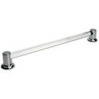 Brass handrail bracket and plexiglass