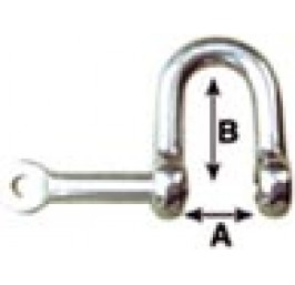 5mm Straight Captive Pin Shackle