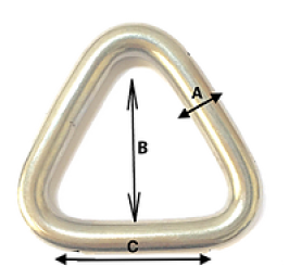 Triangle 8mm x 38mm