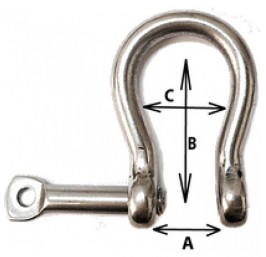 4mm Bow Captive Pin Shackle