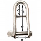 5mm Halyard key Shackle