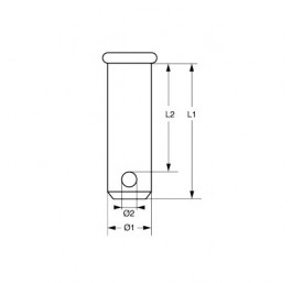 Clevis pin 9.5mmx22mm