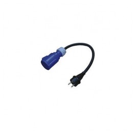 Adapter cable Schuko plug to CEE socket 0,4m 