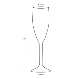 Champagne glass SAILOR SOUL (6 pcs.)