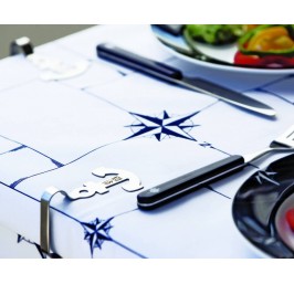 Stainless steel table cloth clip