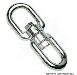 Swivel  with double eye 8 mm