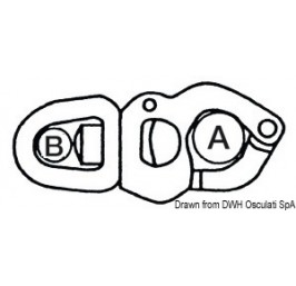 Osculati snap-shackles for sheets, halyards and spinnakers
