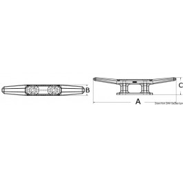 Osculati nylon Belaying cleats