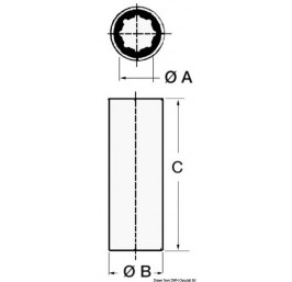 Osculati Shaft line bushings made of rubber