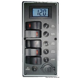 Electrical panel PCAL series with 9/32V digital voltmeter