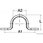 Forged eye bridges with central rib, 67mm