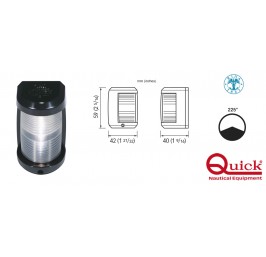 Quick masthead navigation light black