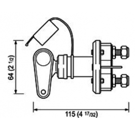 Quick Battery Switch With Removable Key 100A