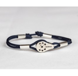 Classic Silver Harken T2 block cord bracelet