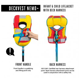 Deckvest NEMO+ child 15-30kg WITH HARNESS